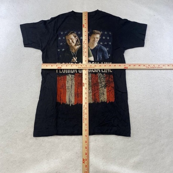 Florida Georgia Line Graphic Tee Thrifted Vintage Style Size S - Picture 5 of 9